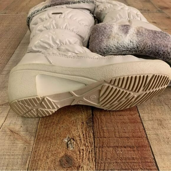 Pajar Zip faux fur cream winter snow boots women’s size 10 - Picture 6 of 11